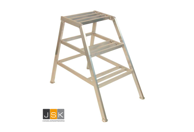 Magazijntrap aluminium 3 treden ALSTEP 3-1 - 25.001.06