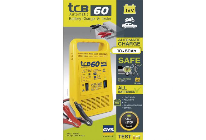 GYS Acculader TCB 60 Automatic - 5192023253 - JSK Handelsonderneming