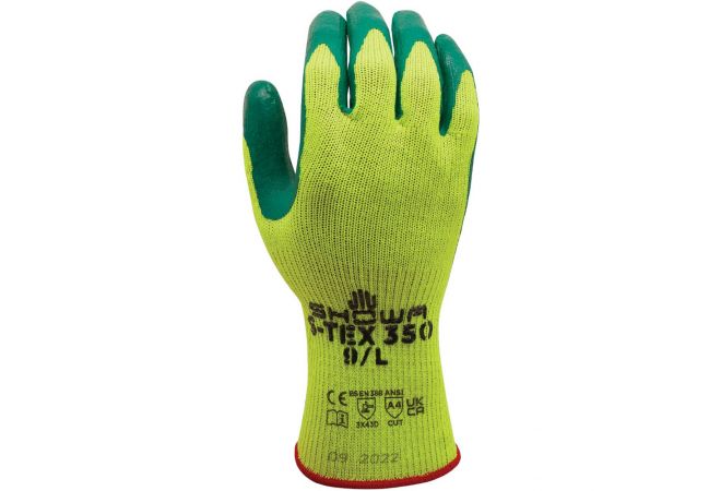 11156800 Showa S-TEX 350 handschoen (Doos 120 paar) (Maat S-XL) - 1.11.568.00