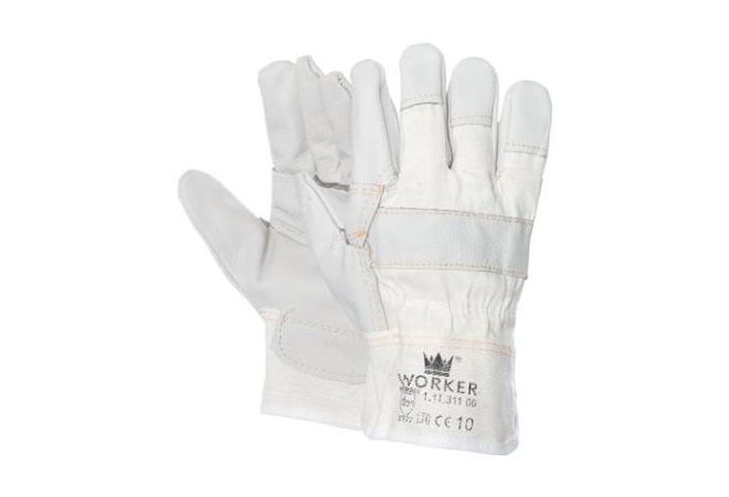 Meubellederen handschoen met lichte kleuren (Doos 120 paar) - 1.11.311.00