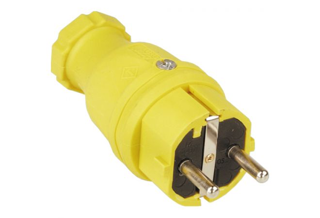 SIROX® volrubber stekker 250 Volt, geel, 10 stuks - 801.400.05 - JSK Handelsonderneming