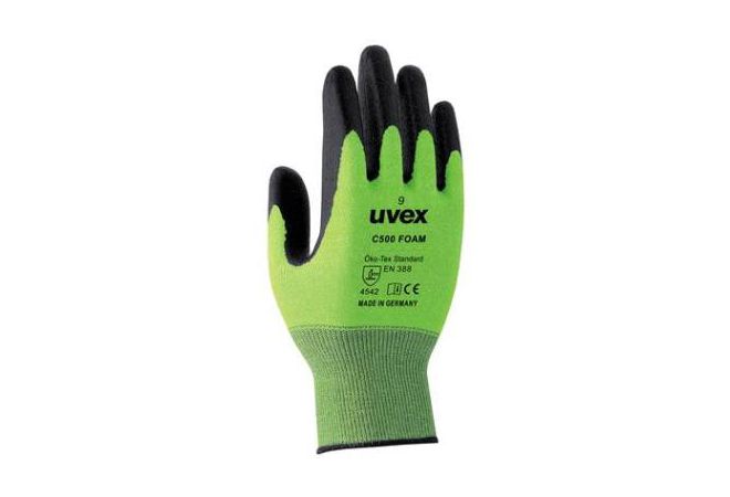 Uvex C500 foam handschoen (Doos 100 paar) (Maat 7-11) - 1.91.445.00 - JSK Handelsonderneming