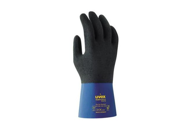 uvex rubiflex S XG27B handschoen (Doos 80 paar) (Maat 8-11) - 1.91.525.00 - JSK Handelsonderneming