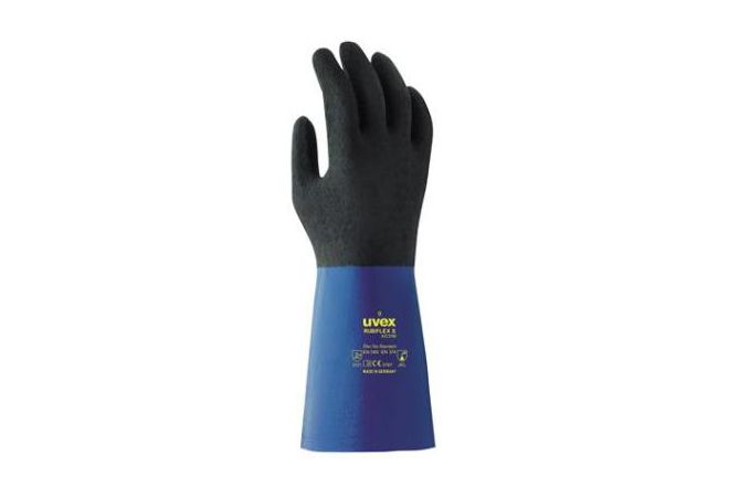 uvex rubiflex S XG35B handschoen (Doos 80 paar) (Maat 8-11) - 1.91.530.00 - JSK Handelsonderneming