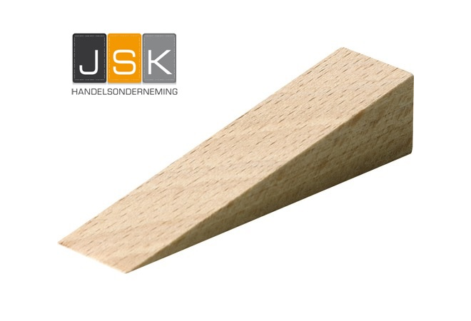 Deurwig vurenhout 38x40x170mm - zak 100 stuks - JSK Handelsonderneming