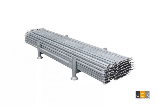 Aanbieding Kalkzandsteenschoor 2.50 meter vast model | 70 stuks | Gegalvaniseerd | Incl. Stapelrek 116x70cm - JSK Handelsonderneming