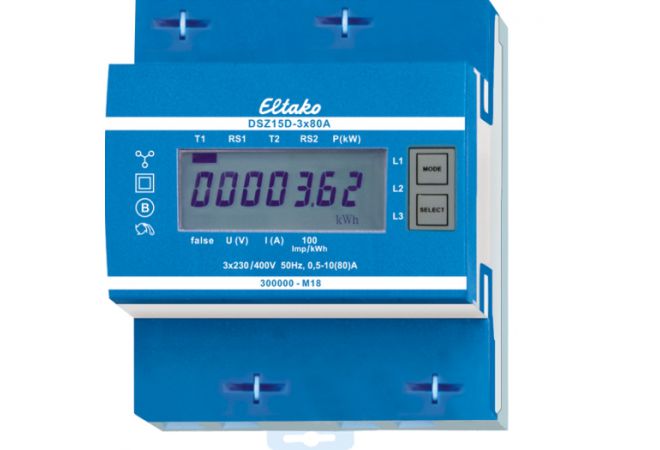 Eltako KWH-meter - 3 fase Display, 3 x 80 A, MID geijkt  -  28380015 | Gratis bezorging - JSK Handelsonderneming