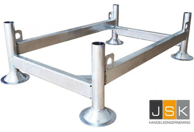 Stapelrek | Stapelpallet | Steigerrek | 1160x700mm | Thermisch verzinkt | 1010.0001 - JSK Handelsonderneming