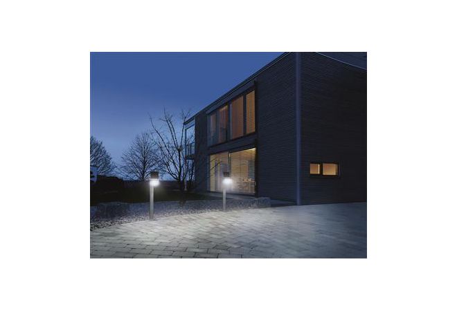 Steinel Sensorlamp XSolar GL-S, zilver, LED - 671211-2