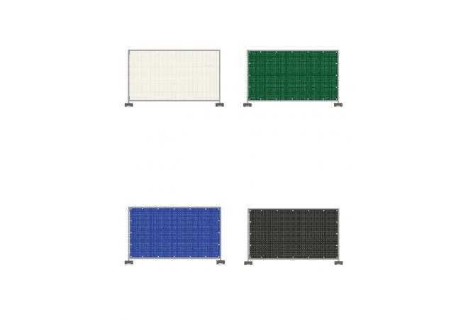 PE Hekwerknet 1.76 x 3.41 m, 150 gr/m², wind doorlatend, rondom gestikte zoom met extra bandversterking van geweven PE - JSK Handelsonderneming