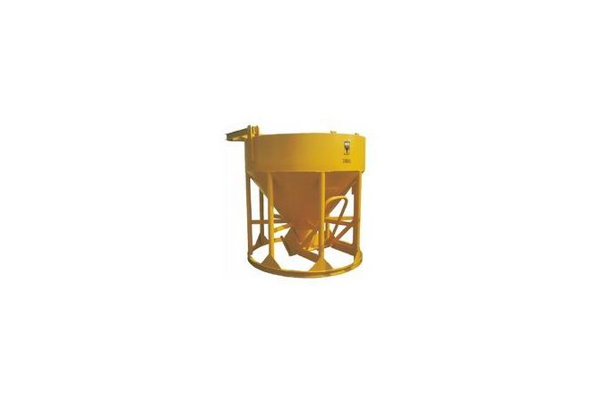 BETON KUBEL ORIGINEEL BECO 600L STAAND, ONDERLOSSEND