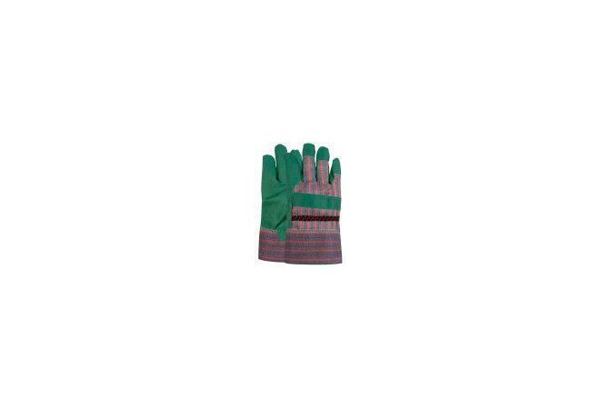 Groene vinyl handschoen