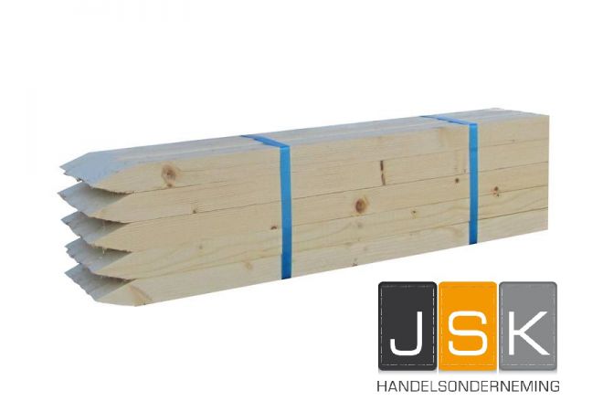 Paalpiketten | 50 stuks | 22x44x600 mm | Landmeten - JSK Handelsonderneming