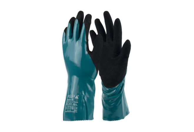 PSP 40-280 Chemical Top Sandy Nitril Werkhandschoen | doos 60 paar | maten 8-11 | 2.04.40.280