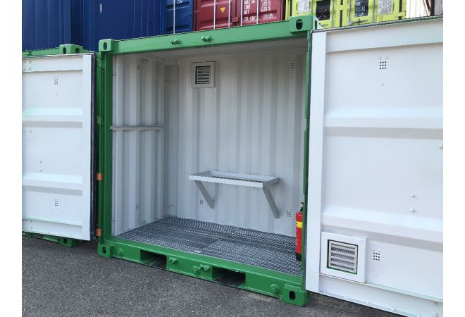 4ft Milieu Container |  Afmetingen: 1,2 x 2,2 x 2,26 meter (lxbxh) | Stapelbaar - JSK Handelsonderneming