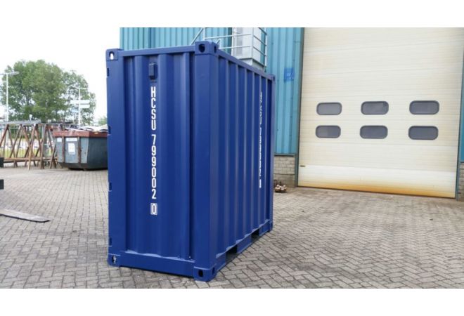 4ft Mini Opslagcontainer | 1.20 x 2.20 meter | RAL5013 | Stapelbaar