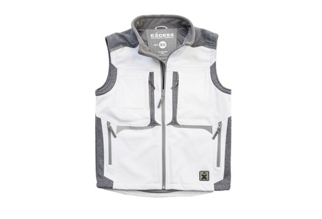 Excess Active PRO bodywarmer 416 wit/grijs (maten XS-4XL) - 3.44.55.416.00 - gratis bezorging - JSK Handelsonderneming