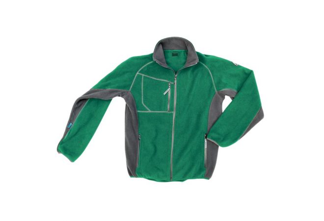 Excess Fleece jack Champ 211 groen/grijs (maten XS-4XL) - 3.44.45.211.00 - gratis bezorging - JSK Handelsonderneming