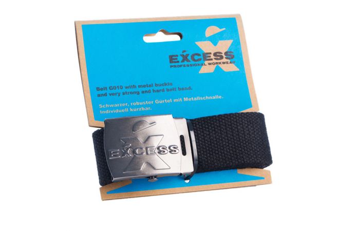 Excess riem 010 canvas zwart (maat One Size) (Lengte 120 cm) - 3.44.20.010.00 - gratis bezorging - JSK Handelsonderneming