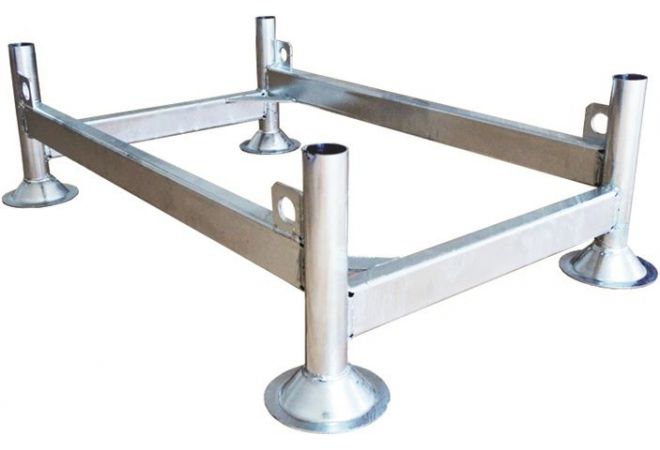 Scafom-Rux Steigerpallet 125x85cm | Stapelpallet | Stapelrek | Steigerrek | Thermisch verzinkt - JSK Handelsonderneming