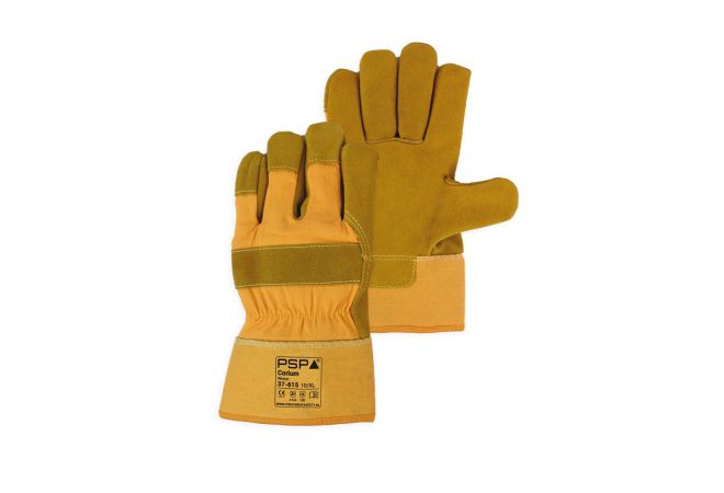 PSP 37-615 Leren Winterhandschoen Split lederen werkhandschoen Geel (Doos 60 paar) (Maat 10) - 2.03.37.615.10