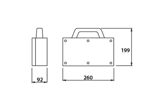 Veiligheidstrafo 1x uitgang 24V in kast Prisma 400VA | 107167 - JSK Handelsonderneming