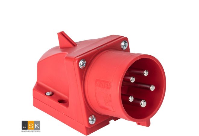 525-6RV CEE opbouw toestelcontactdoos 32A 5p 400V 6h rood-rood IP44 tcd | 9003399061097 | 127086/605.256