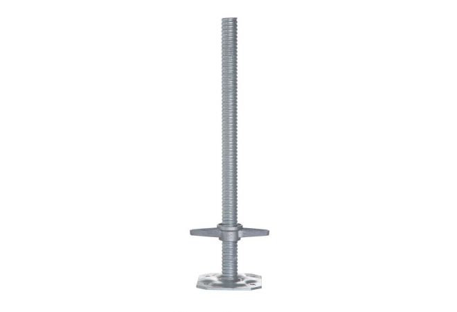 Verstelbare Voetspindel 60 cm | Base jack adjustable hollow galvanised 60 cm | 002.260.5080 - JSK Handelsonderneming