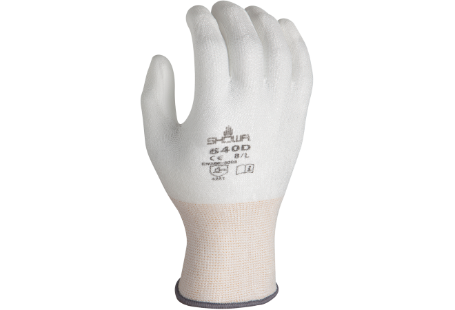 SHOWA 540D Snijbestendige handschoen PU HPPE wit | doos 200 paar | maten 6S-10XXL | Cat. 2 CE | 2.42.00.540 | gratis bezorging - JSK Handelsonderneming