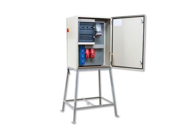 Meterverdeelkast 63 Ampère | KEM6004 | 3x CEE 32A 5p 380V | 6x schuko 16A 230V | 105446 - JSK Handelsonderneming