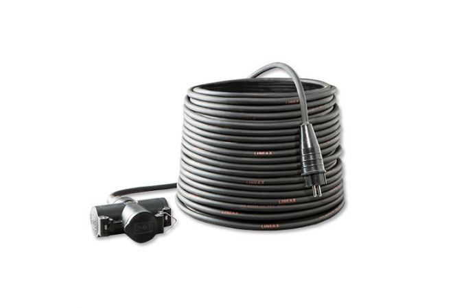 Verlengkabel 10 meter met volrubber drievoudig hangverdeelblok type 802 | 250V~2 polig | H07RN-F 3 x 1,5 mm² | 104752 - JSK Handelsonderneming