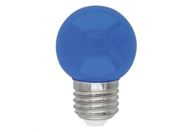 54536 | LED kogellamp 0,9W - E27 "gekleurd" blauw | EAN-Code: 9008420545362 - JSK Handelsonderneming