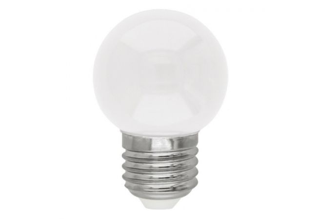 54671 | LED kogellamp 0,9W - E27 "gekleurd" warm wit | EAN-Code: 9008420546710 - JSK Handelsonderneming