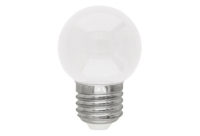 54671 | LED kogellamp 0,9W - E27 "gekleurd" warm wit | EAN-Code: 9008420546710 - JSK Handelsonderneming