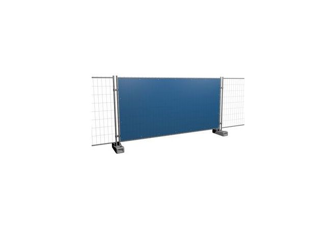 Bouwhek Afdekscherm Blauw | PE 3.41 x 1.76m | kleur: blauw - JSK Handelsonderneming