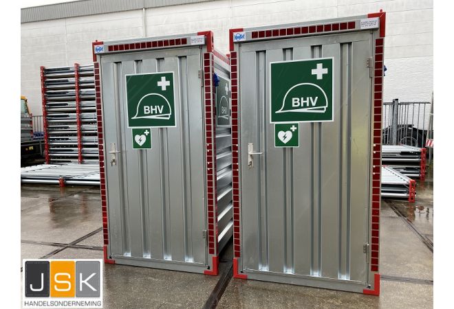 EHBO - BHV container unit | Basic uitvoering | KV1 - JSK Handelsonderneming