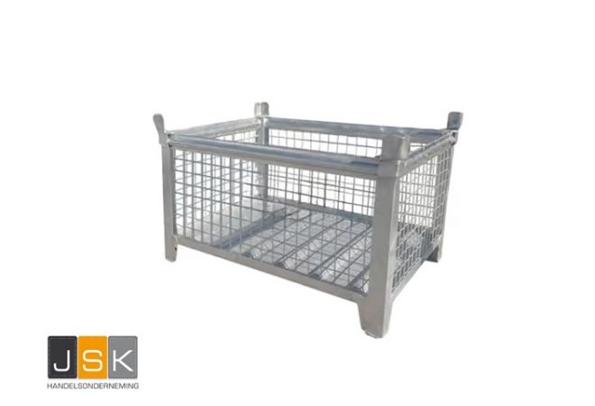 Gaasbox - Galvanized mesh box - Verzinkte Netzbox - Boîte en maille galvanisée - Gaascontainer verzinkt 1000x800x500mm Max. heflast 2000 kg | 391 Liter 1446-20020002
