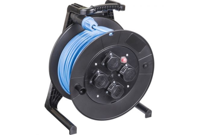 Professionele Bouwhaspel | Kabelhaspel | 25 meter 3G1.5 H07RN-F | 200.114.1251 - JSK Handelsonderneming