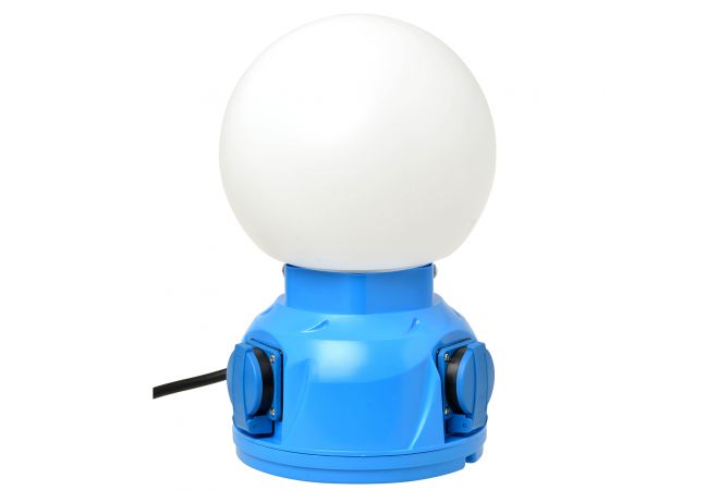Doorlus LED werklamp BOL 28W | 3800lm + 2x wandcontactdoos IP54 | met 5 meter kabel en stekker H07RN-F 3X1.5mm² 81271