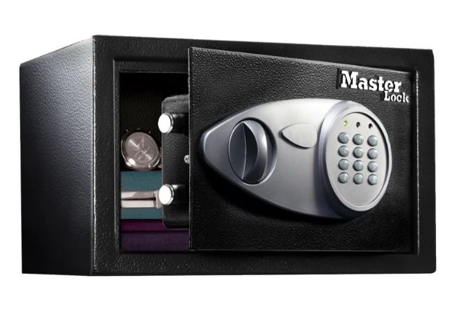 X055ML | MasterLock Kluis | digitaal combinatie slot | medium |  Buitenafmetingen (h x b x d): 22 cm x 35 cm x 27 cm - JSK Handelksonderneminh.n