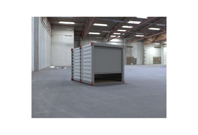 Snelbouw container 3 meter roldeur korte zijde | 019161FRAS30 - JSK Handelsonderneming