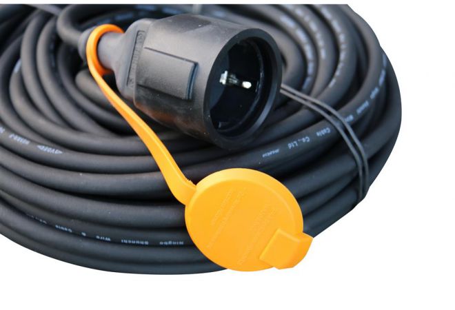 Professionele Bouwhaspel | Kabelhaspel | 25 meter 3G1.5 H07RN-F | Relectric | Relec492190 | Gratis verzending