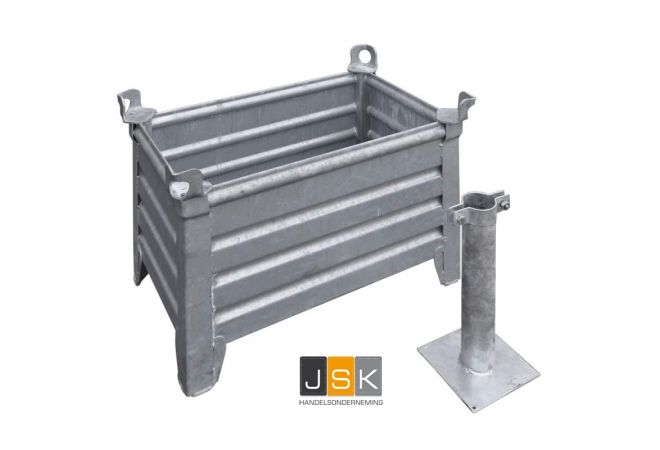 Vlaggenmast betonbak 800x500x400mm | Inclusief Vlaggenmasthouder | 500kg | 1000.0002 - JSK Handelsonderneming