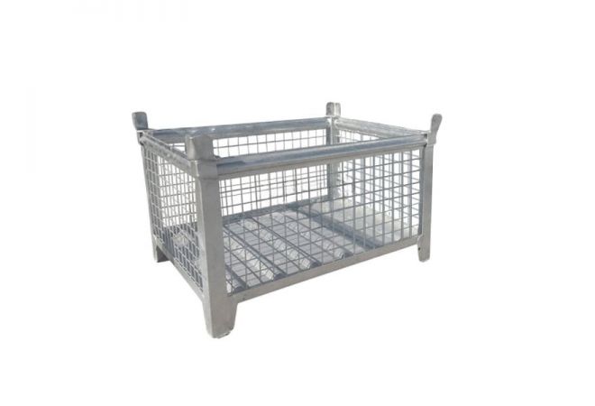 Gaasbox - Galvanized mesh box - Verzinkte Netzbox - Boîte en maille galvanisée - Gaascontainer verzinkt 1000x800x500mm Max. heflast 2000 kg | 391 Liter 1446-20020002