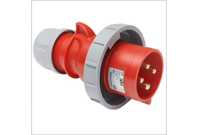 600.2426 SIROX® CEE-stekker IP 67, 4-polig, 400 V, 6 h 32 A - PCE 0242-6 - JSK Handelsonderneming