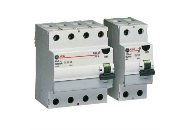603408 AEG Aardlekschakelaar 4-polig type A "FI-4" 40 A, 0,03 A | EAN-Code: 5413656033394 - JSK Handelsonderneming