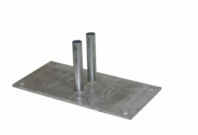 Bouwhek-voetplaat groot 500 x 250 mm - JSK Handelsonderneming