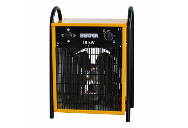 D15 | Dania elektrische heater 15 kW 400V / 50 Hz | Luchtverplaatsing 1.300 m³/uur | 5 - 10 - 15 kW | 60 dB(A) | 32A | Geïntegreerde thermostaat | Oververhittingsbeveiliging - JSK Handelsonderneming