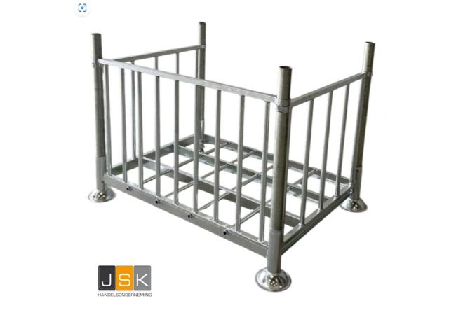 Uitneembare zijwanden set voor stapelrack 1370x1000, set van 3 stuks