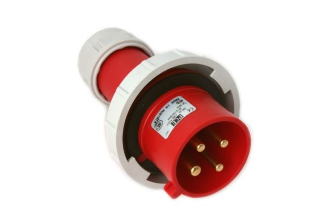 CEE-stekker IP67, 4-polig, 400V, 3h 32A | PCE 0242-3v CEE Plug 400V 32A 4P IP67 - JSK Handelsonderneming